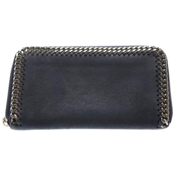 STELLA McCARTNEY ステラマッカートニー ファラベラ スウェードレザー チェーン ロングウォレット 長財布 ネイビー 434750 W9132 Stella McCartney（ステラ・マッカートニー） ファラベラ スウェード