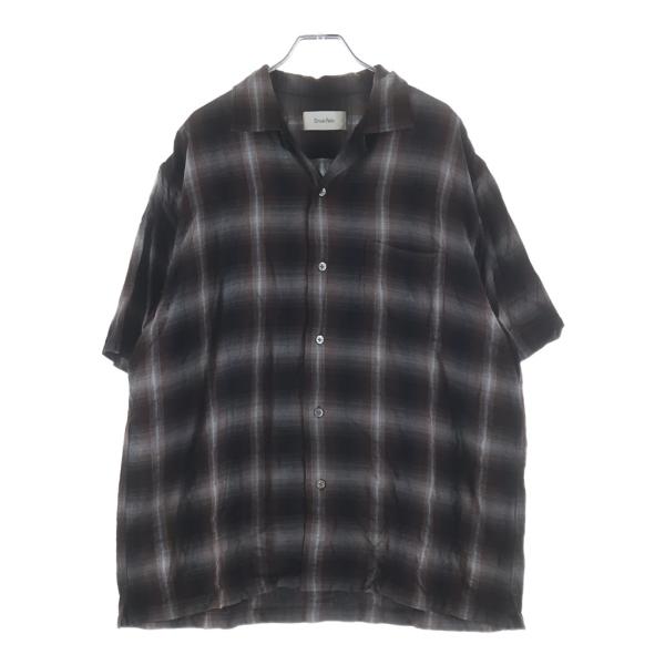 Ernie Palo アーニーパロ オンブレチェック オープンカラーシャツ 48 Ernie Palo アーニーパロ RAYON CHECK S/S SHIRT レーヨン オンブレ
