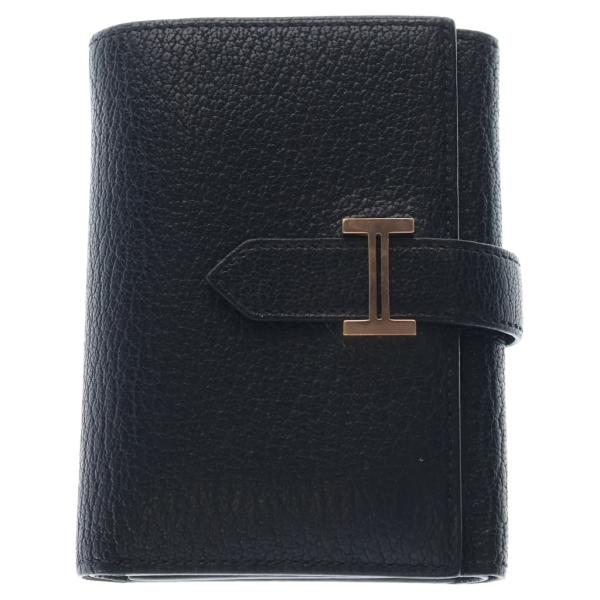 HERMES（エルメス） ベアンコンパクト レザー シルバー金具 U刻印 三