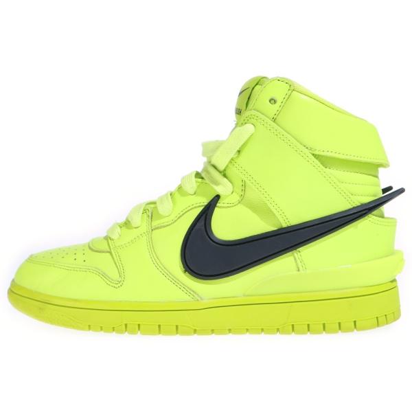 ナイキ ×AMBUSH DUNK HIGH FLASH LIME アンブッシュ ダンク フラッシュライム ハイカットスニーカー ライムグリーン US7/25cm CU7544-300