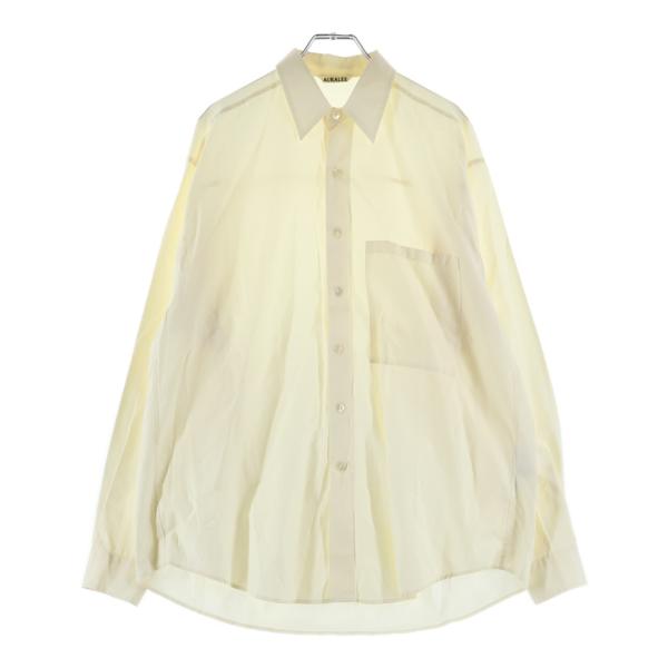AURALEE ビッグシャツ 半袖シャツ A20SS08TN AURALEE（オーラリー） 23SS WASHED FINX TWILL BIG SHIRTS ウォッシュ