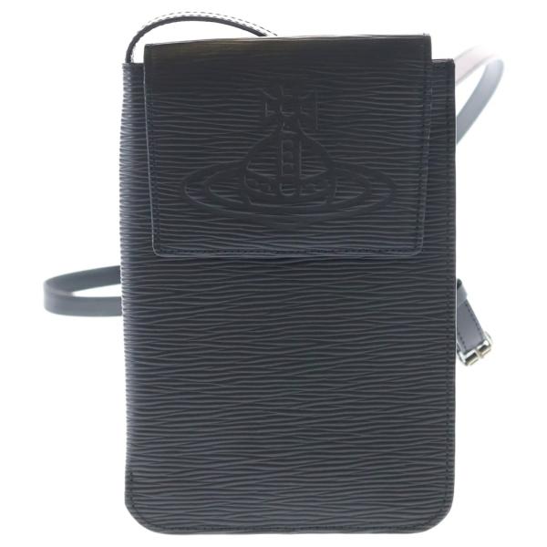 Vivienne Westwood ヴィヴィアンウエストウッド FLOW フロウ オーブ刻印 スマホショルダーポーチ ブラック VWK846 Vivienne Westwood（ヴィヴィアンウエストウッド） FLOW フロウ オーブ