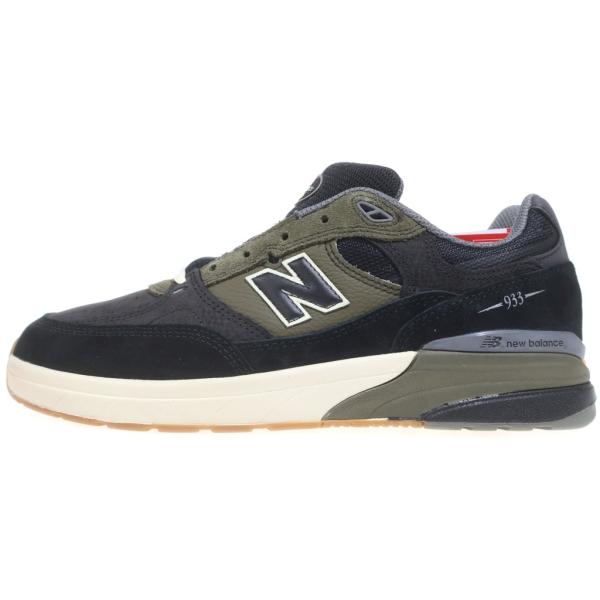 ニューバランス ×Andrew Reynolds NM933BST アンドリューレイノルズ スウェード ローカットスニーカー ヌメリック オリーブ US9.5/27.5cm