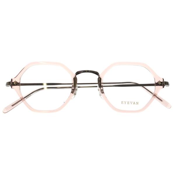 EYEVAN アイヴァン E-0518 オクタゴンフレーム クリア サングラス