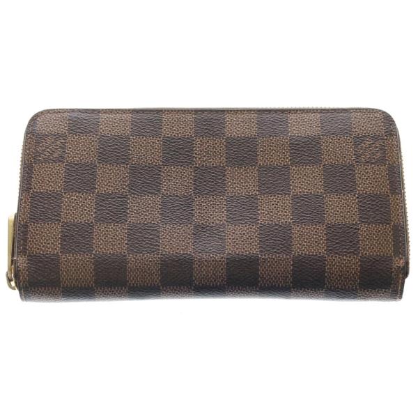 ルイヴィトン ダミエ ジッピーウォレット 長財布 財布 茶色 ブラウン  LOUIS VUITTON（ルイ・ヴィトン） ダミエ ジッピーウォレット ラウンド