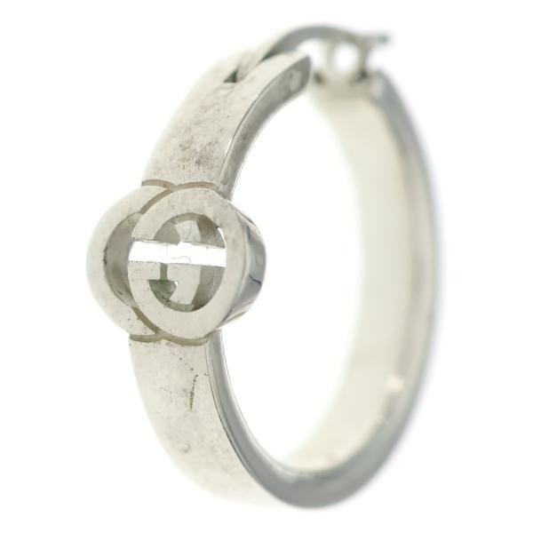 GUCCI（グッチ） GGインターロッキング フープピアス 両耳 シルバー