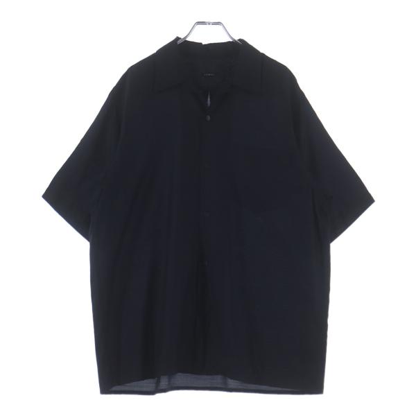 COMOLI（コモリ） 23SS シルク混 ウール 半袖 オープンカラーシャツ