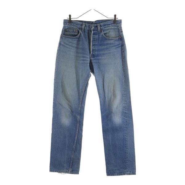 Levi's リーバイス 80-90S VINTAGE MADE IN USA 501 ヴィンテージ USA製 ボタン裏刻印546 スモールe ブリーチ ストレートデニムパンツ インディゴ Levi's（リーバイス） 80-90S VINTAGE MADE IN USA 501 ヴィンテージ