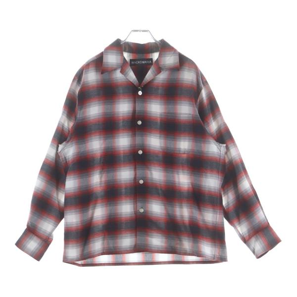 WACKO MARIA OMBRE CHECK オンブレチェックシャツ 日本製 WACKO MARIA（ワコマリア） 25AW OMBRE CHECK OPEN COLLAR SHIRT L/S