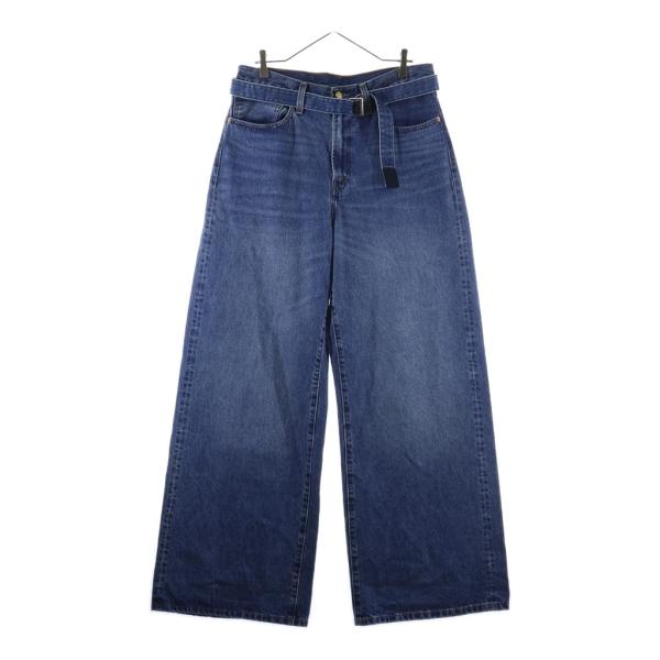 Sacai サカイ 25SS ×Levi's Denim Pants リーバイス ベルテッド バギーデニムパンツ インディゴ 25-0962S sacai（サカイ） 25SS ×Levi's Denim Pants リーバイス ベルテッド