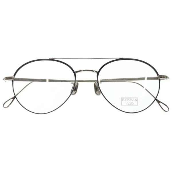 EYEVAN アイヴァン 7285 MODEL139 ティアドロップフレーム クリアレンズ サングラス メガネ ブラック/シルバー EYEVAN アイヴァン 7285 MODEL139 ティアドロップフレーム クリア