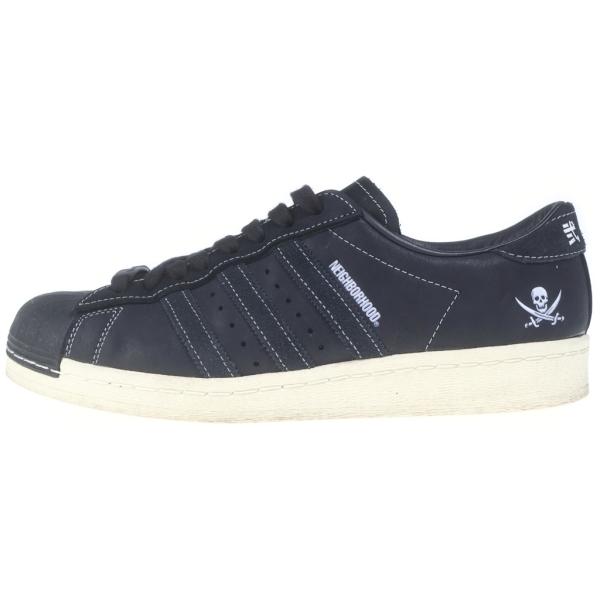adidas アディダス ×NEIGHBORHOOD SUPERSTAR N 2005 ネイバーフッド スーパースター ローカットスニーカー ブラック US9/27cm ID8650