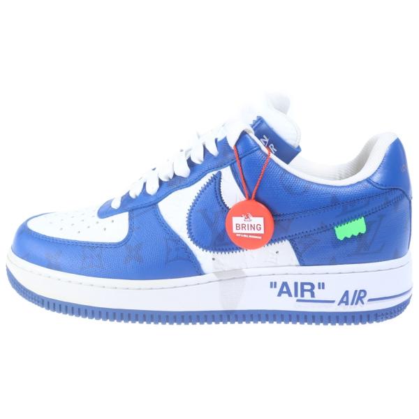 ルイヴィトン ×NIKE AIR FORCE 1 LOW by Virgil Abloh ナイキ エアフォース1 ヴァージルアブロー ローカットスニーカー ブルー/ホワイト