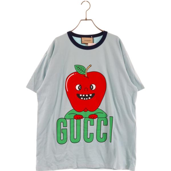 GUCCI グッチ アップル リンゴ キャラクター プリント 半袖Tシャツ