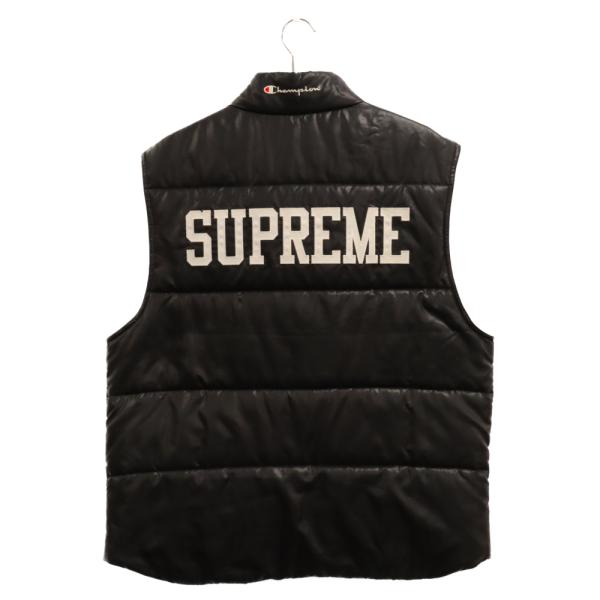 Supreme SUPREME シュプリーム 17SS×Champion PUFFY VEST チャンピオン  