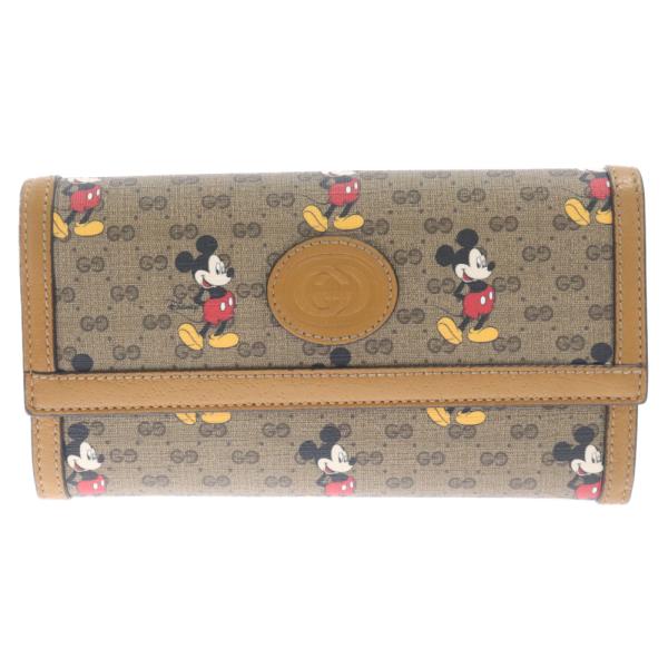 GUCCI ミッキー２つ折り財布 GUCCIDisneyミッキー ミニー 二つ折り財布 GGロゴ