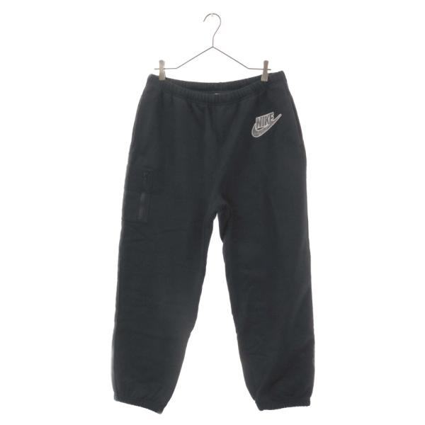 SUPREME シュプリーム 21SS ×NIKE Cargo Sweatpant ナイキ フロントロゴ カーゴ スウェットパンツ ブラック DB2843-010 shopbring_9224d280055
