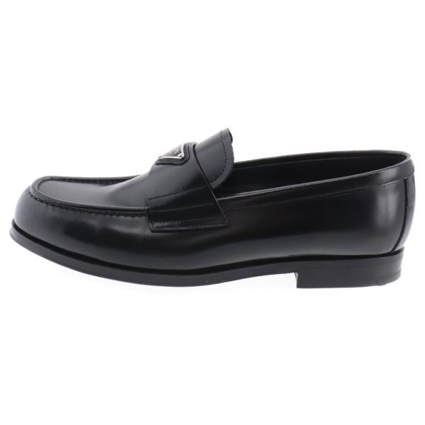 PRADA プラダ 24SS 三角ロゴプレート付き ブラッシュドレザー PRADA プラダ 24SS 三角ロゴプレート付き ブラッシュドレザー