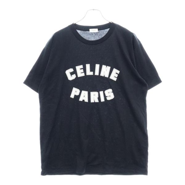 CELINE セリーヌ ロゴプリント ルーズ 半袖Tシャツ カットソー CELINE セリーヌ ロゴプリント ルーズ 半袖Tシャツ カットソー