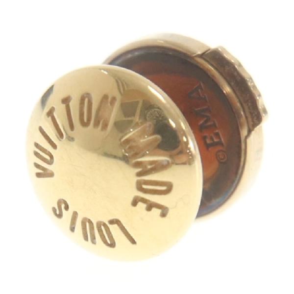 LOUIS VUITTON ルイヴィトン K18YG LVメイド ブックル ドレイユ ピアス  