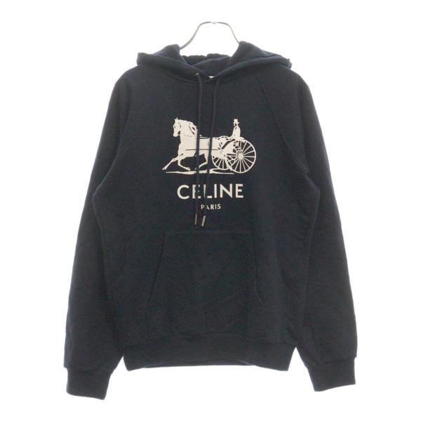 ビオラ　セリーヌ　スウェット　パーカー　ロゴプリント　サルキー CELINE（セリーヌ） 21AW SULKY SWEATHOODIE カシミヤ混 サルキー ロゴ