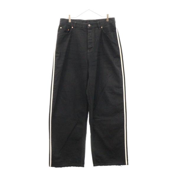 バレンシアガ  アディダス サイズ:S  724778 TNW54 サイドラインバギーデニムパンツ 中古 SB01 BALENCIAGA（バレンシアガ） 23SS×ADIDAS LARGE BAGGY アディダス