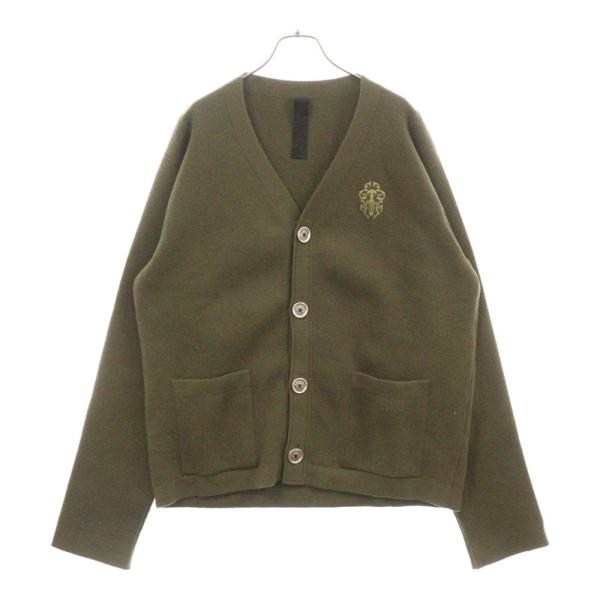 CHROME HEARTS ニットカーディガン CHROME HEARTS（クロムハーツ） スクロールラベル クロスパッチ付き