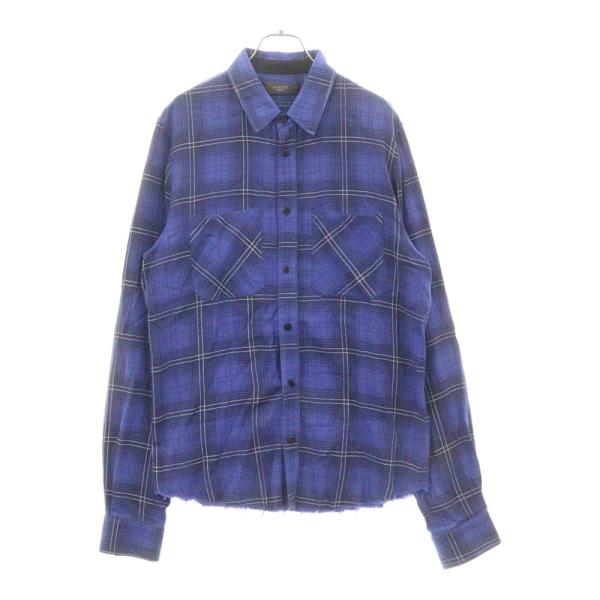 AMIRI（アミリ） Cashmere Check L/S Shirt カシミア混 チェック長袖