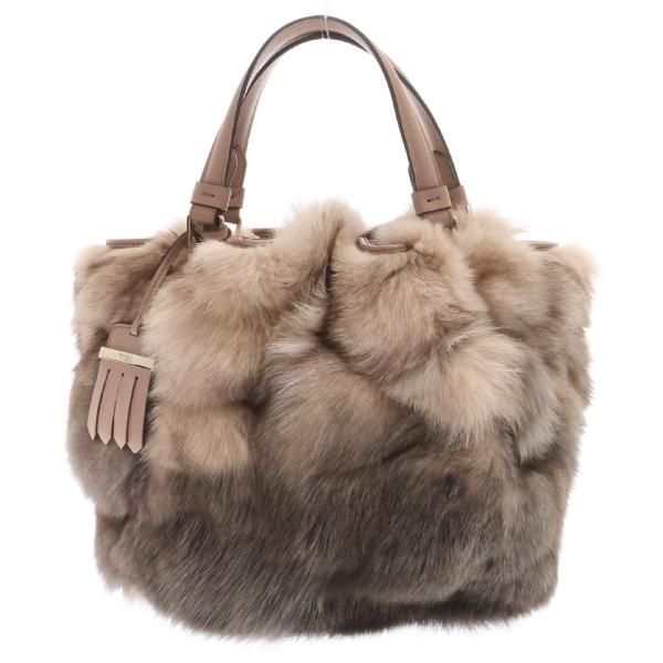 【新品】トッズ　リアルファーバッグ TOD'S＊TOD'S BAG エコファー ハンドバッグ＊送料込 (TOD'S
