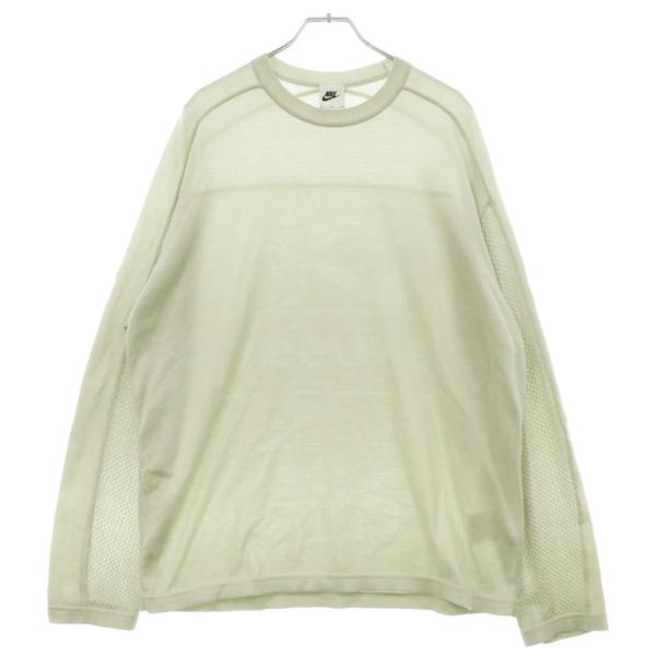 NIKE × STUSSY / 24AW/U NRG LS Knit Jers/ニット/M/ポリエステル/KHK/HF3898-072 NIKE ナイキ ×STUSSY U NRG LS Knit Jersey ステューシー バックロゴ