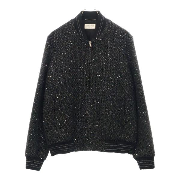 サンローランパリ 16SS BANG スパンコール レザーブルゾン　スカジャン サンローランパリ 16SS BANG スパンコール レザーブルゾン