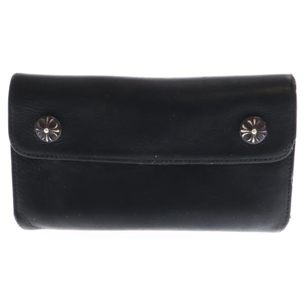 CHROME HEARTS クロムハーツ WAVE ウェーブ レザーウォレット CHROME HEARTS クロムハーツ WAVE ウェーブ レザーウォレット