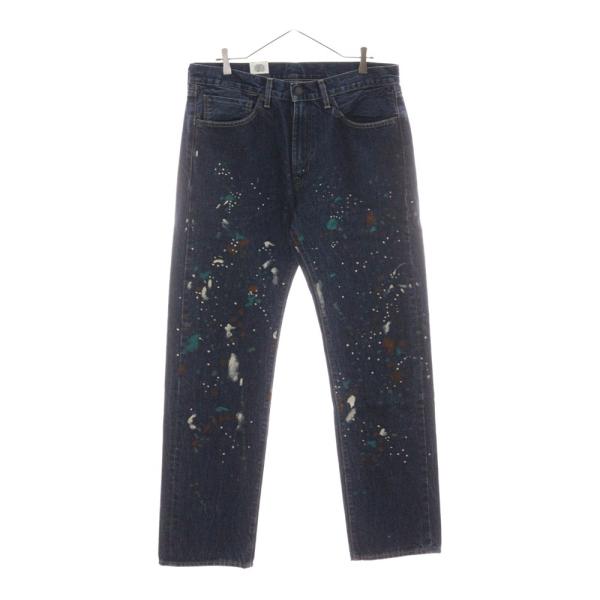 LEVI'S 米国製 505 ストレート セルビッチデニム リジッド W29 Levi's リーバイス ×エンド 505 REGULAR SELVEDGE JEAN INDIGO