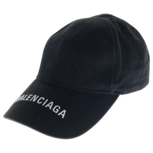 BALENCIAGA バレンシアガ 19AW HAT LOGO VISOR フロントロゴ刺繍