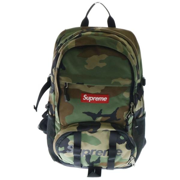 Supreme バックパック（カーキ） Supreme SUPREME シュプリーム 15SS Back Pack カモフラ バック