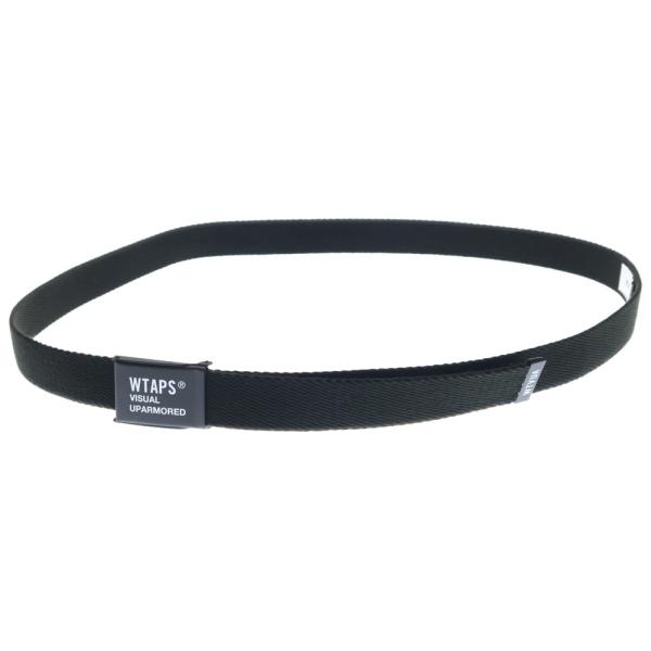 WTAPS ガチャベルト ブラック WTAPS（ダブルタップス） 23AW GIB/BELT/ACRLIC.FORTLESS ロゴプリント