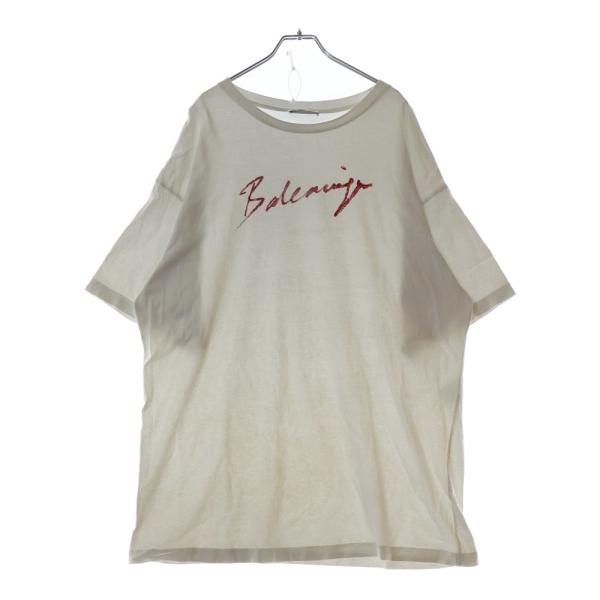 BALENCIAGA バレンシアガ 19AW ロゴプリント クルーネック 半袖Tシャツ  