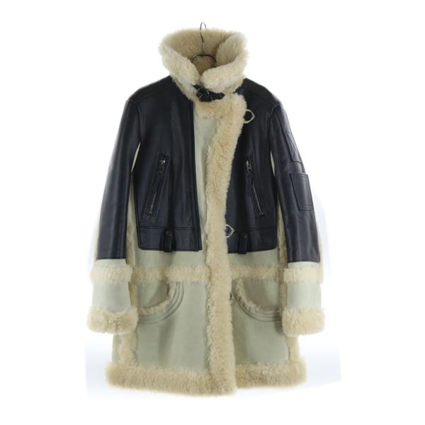 COACH（コーチ） 1941 切り替え レザームートン コート ブラック