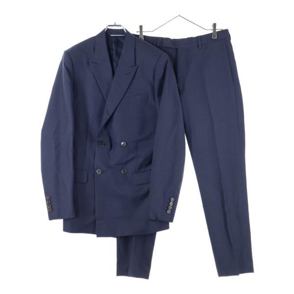 ディオール ピークドラペル 2B ダブルプレスト テーラードジャケット