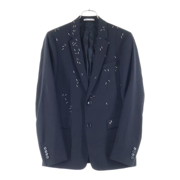 美品✨クリスチャンディオール LL テーラードジャケット ブラック　180cm DIOR ディオール ステープラー テーラードジャケット ブラック