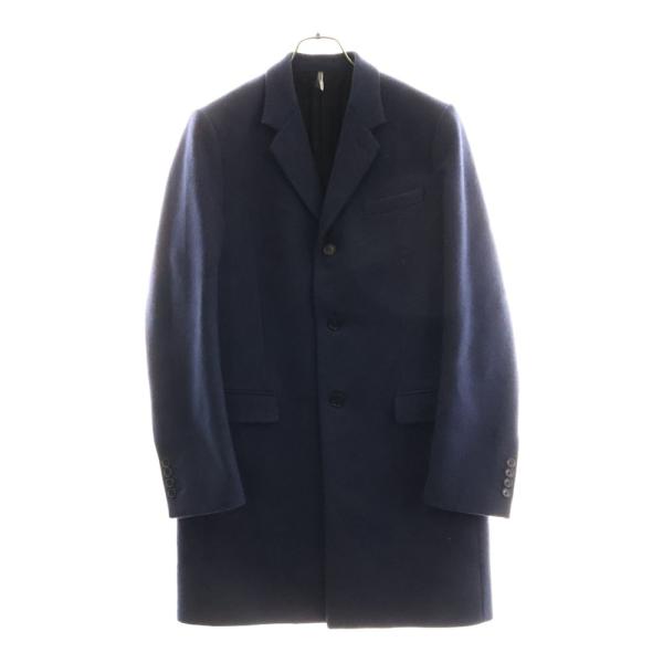 DIOR ディオール オム シングル ネイビーチャスターコート46 12月まで DIOR ディオール オム シングル ネイビーチャスターコート46 12月まで