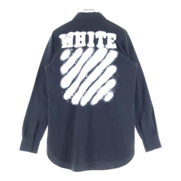 Off-White 17ss diag spray ロング　Tシャツ　Sサイズ OFF-WHITE オフホワイト 17SS DIAGONAL SPRAY SHIRT ダイアゴナル