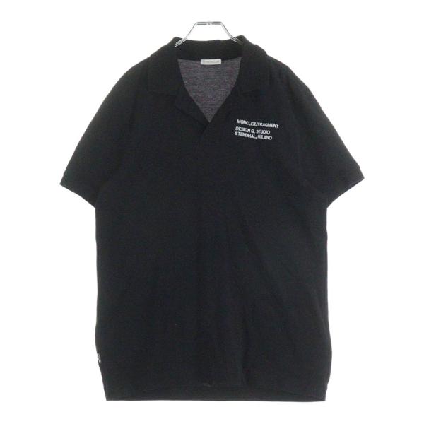 MONCLER（モンクレール） 20SS ロゴ刺繍 半袖ポロシャツ ブラック