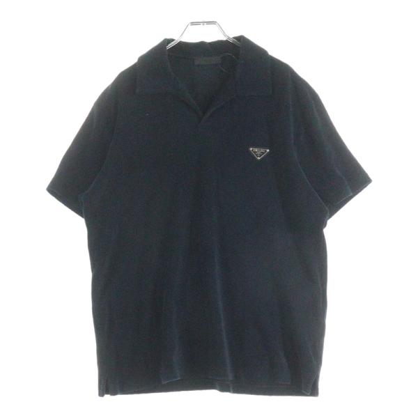 PRADA（プラダ） Terry-Cloth Logo Patch Polo Shirt トライアングル
