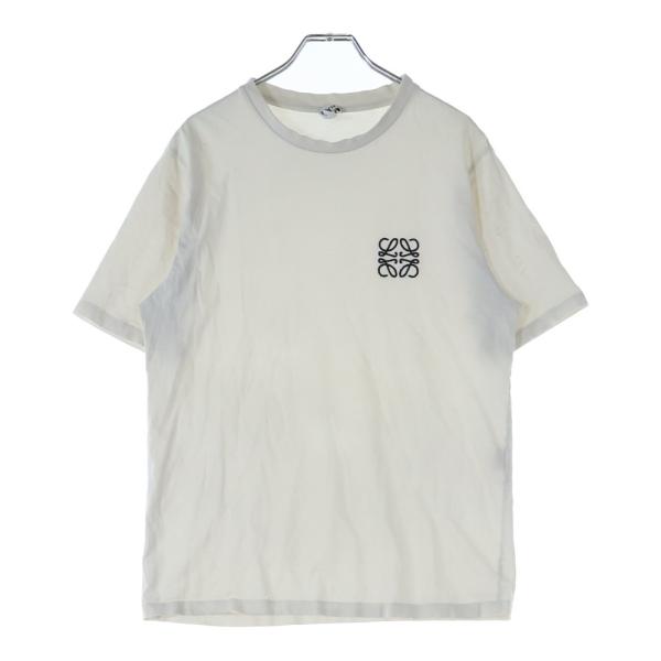 LOEWE（ロエベ） 22SS アナグラムロゴ刺繍 クルーネック半袖Tシャツ