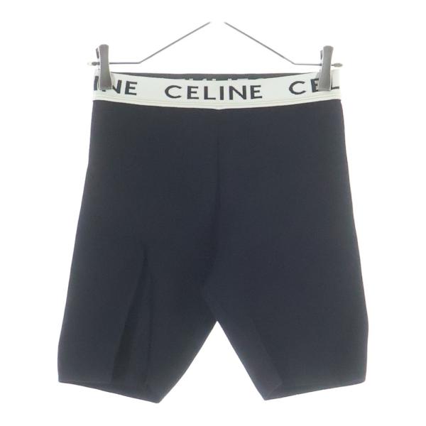 CELINE（セリーヌ） ウエストリブロゴ コットン ショートパンツ