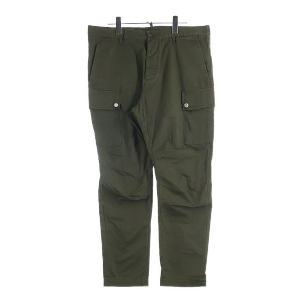 【新品】DSQUARED2 ディースクエアード カーキ カーゴパンツ 50 DSQUARED2（ディースクエアード） 20SS Chino Cargo Fit Cotton Pants
