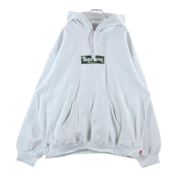 SUPREME シュプリーム 23AW Box Logo Hooded Sweatshirt ボックスロゴ スウェットパーカー カモボックス グレー/カモ Supreme（シュプリーム） 23AW Box Logo Hooded Sweatshirt ボックス