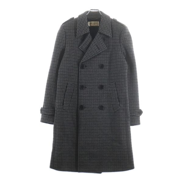 SAINT LAURENT PARIS サンローランパリ 14AW ハウンドトゥース ダブル