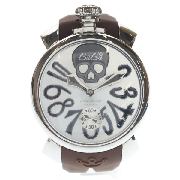 GaGa MILANO（ガガミラノ） MANUALE48 マヌアーレ 48mm 黒文字盤 手